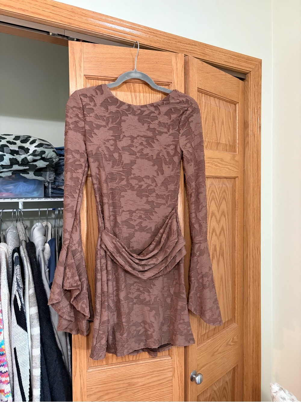ASOS Floral Jacquard Mini Dress